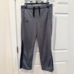 Under Armour Men's Gray Joggers with Black Accents